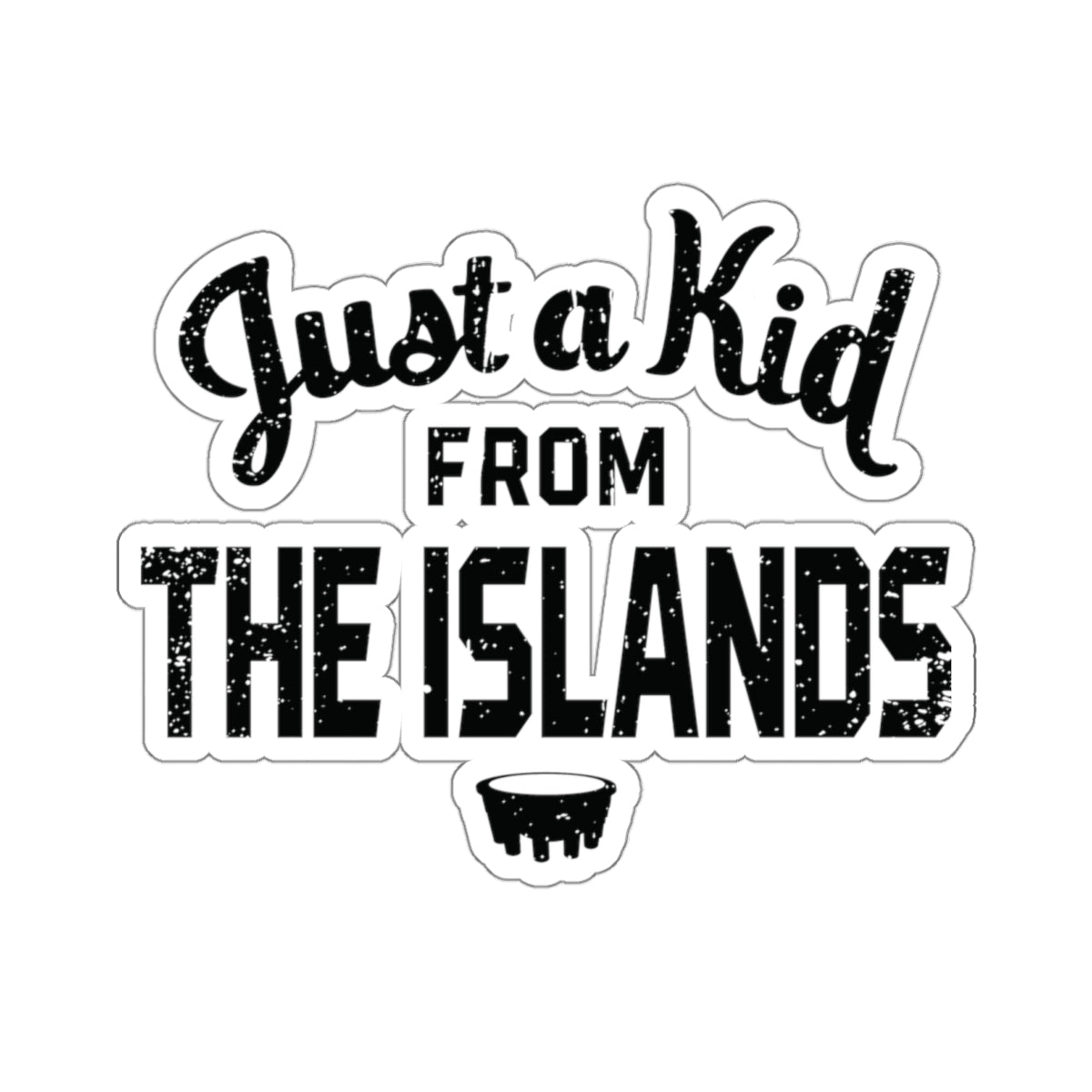 JUST A KID Kiss-Cut Stickers