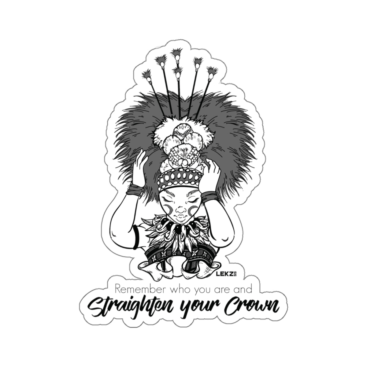 CROWN SAMOA Kiss-Cut Stickers