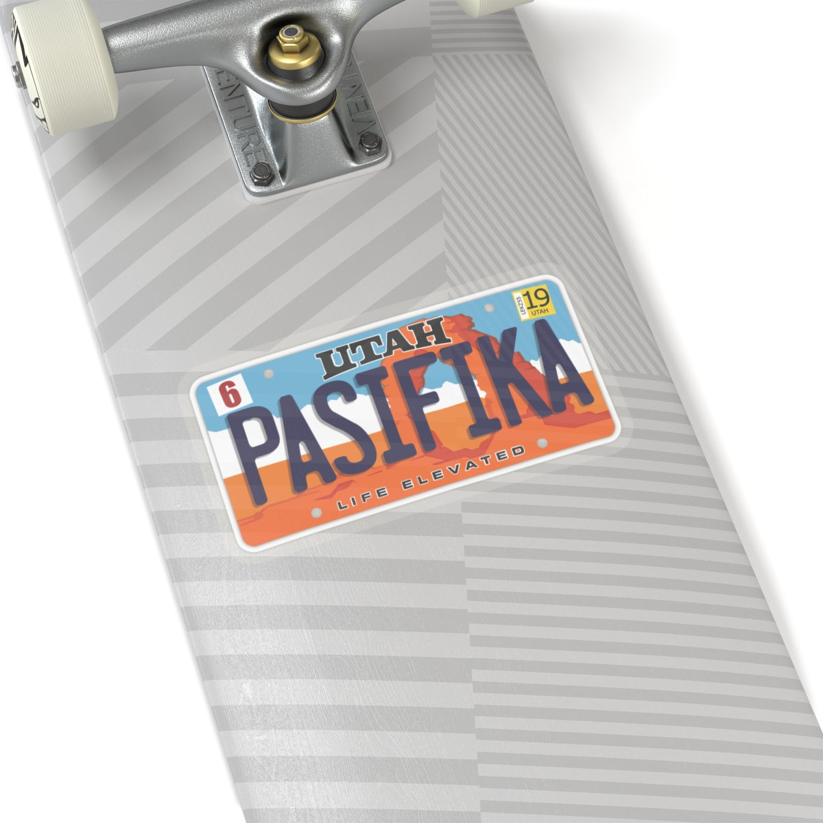 LICENSE PLATE UTAH Kiss-Cut Stickers