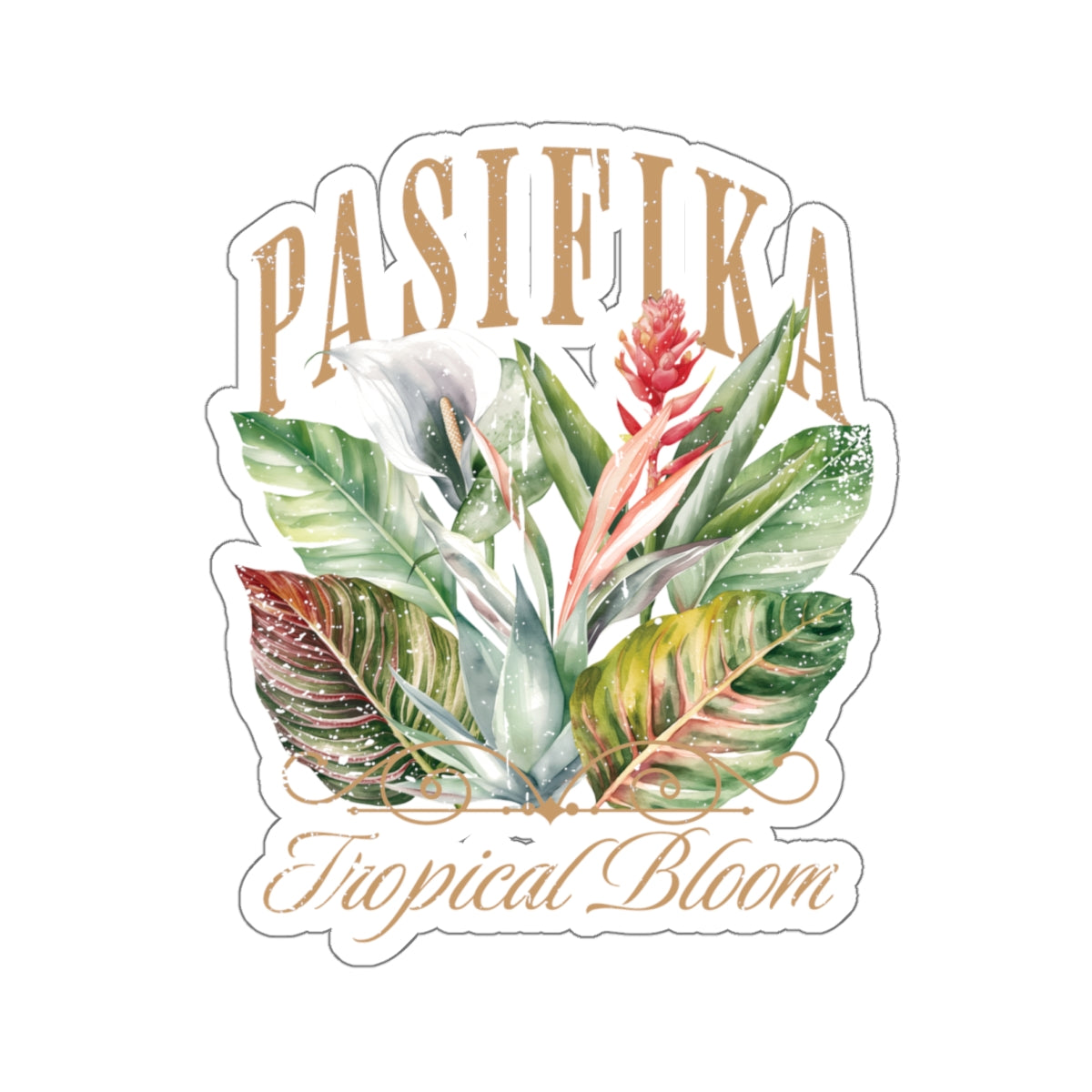 TROPICAL BLOOM Kiss-Cut Stickers