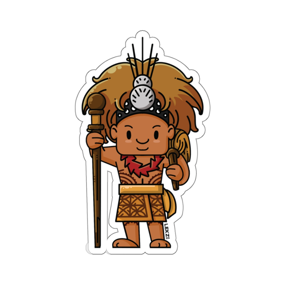 SAMOA Boy Samoa Kiss-Cut Stickers