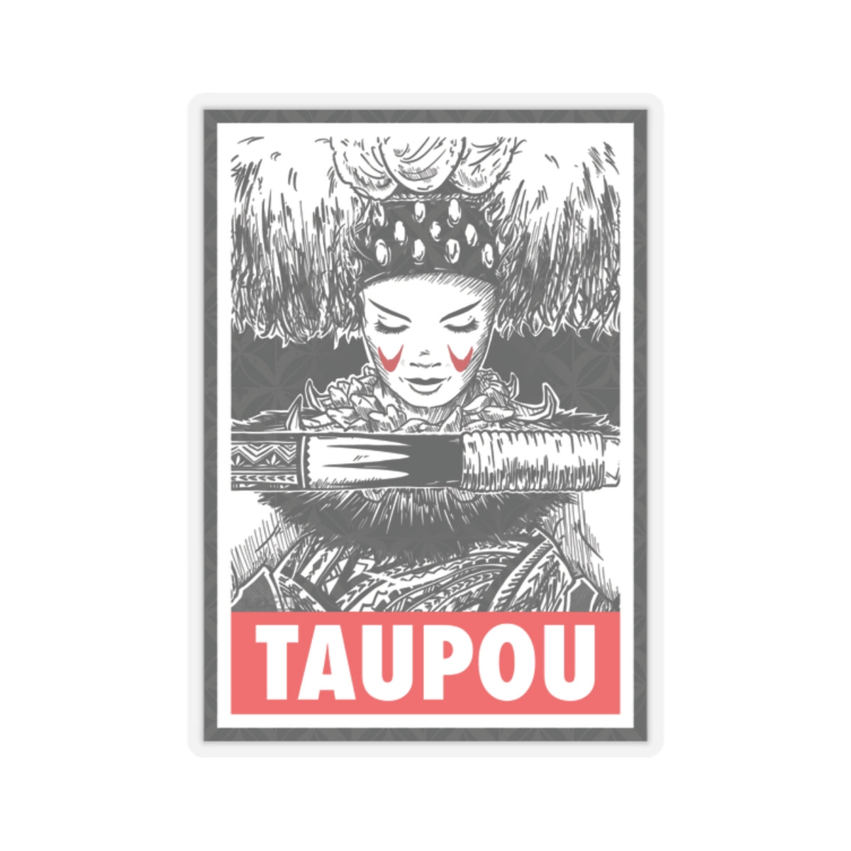 TAUPOU RED Kiss-Cut Stickers