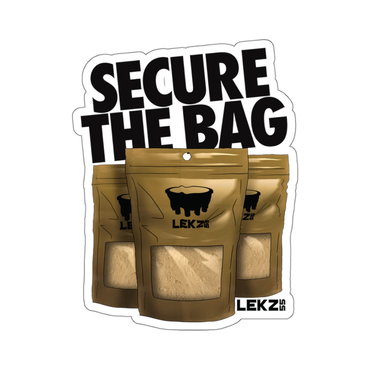 SECURE THE BAG Kiss-Cut Stickers