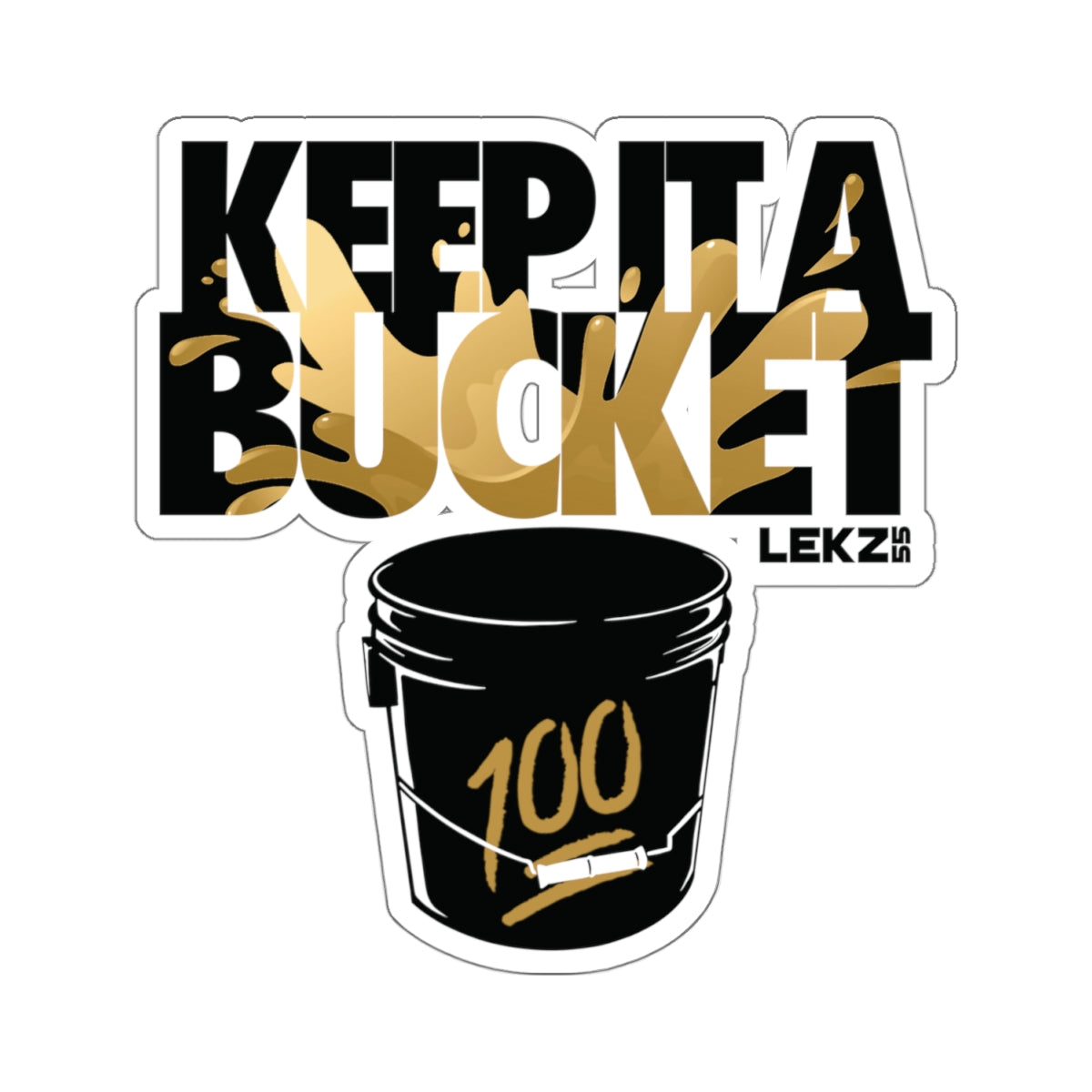 KEEPIT A BUCKET Kiss-Cut Stickers