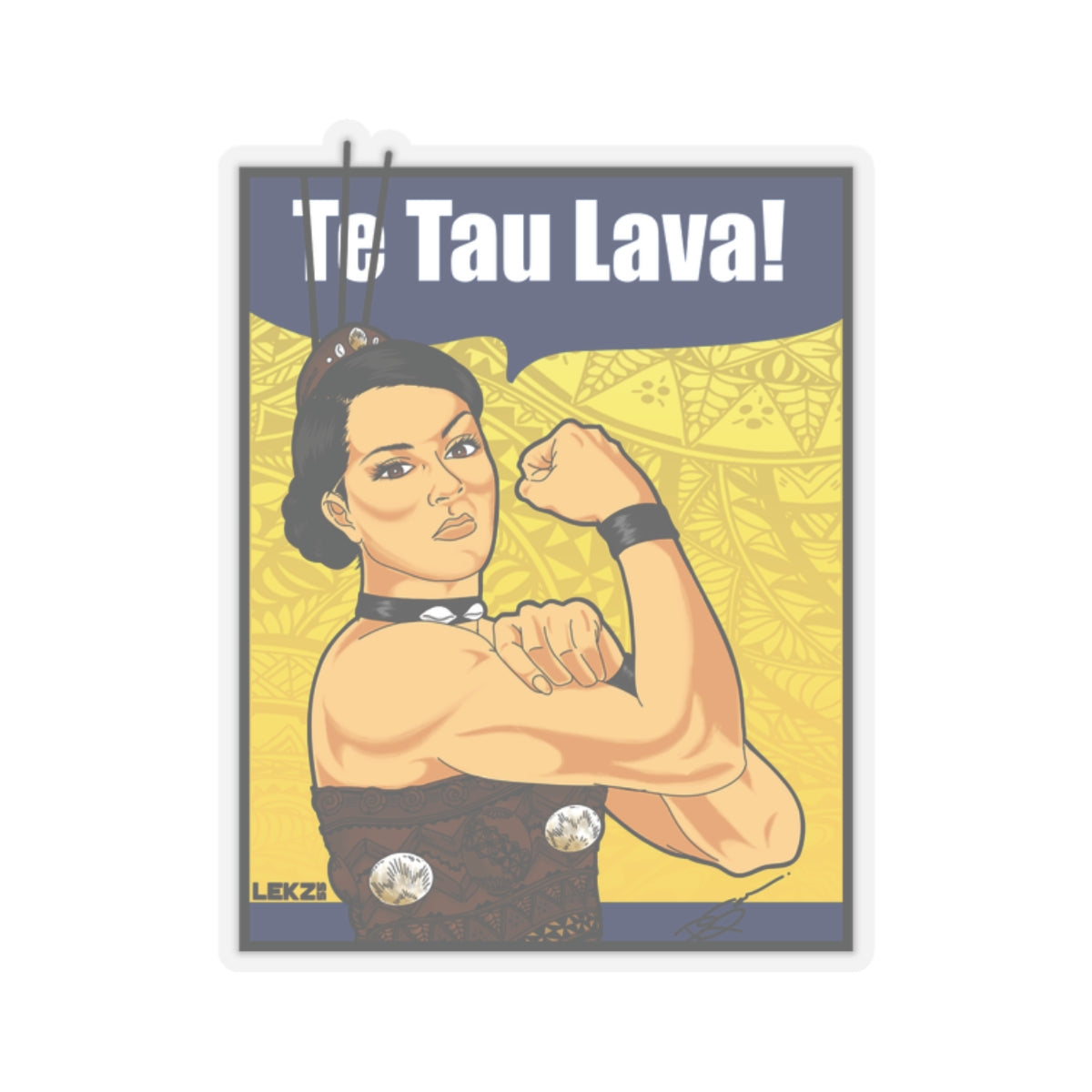 TE TAU LAVA Kiss-Cut Stickers