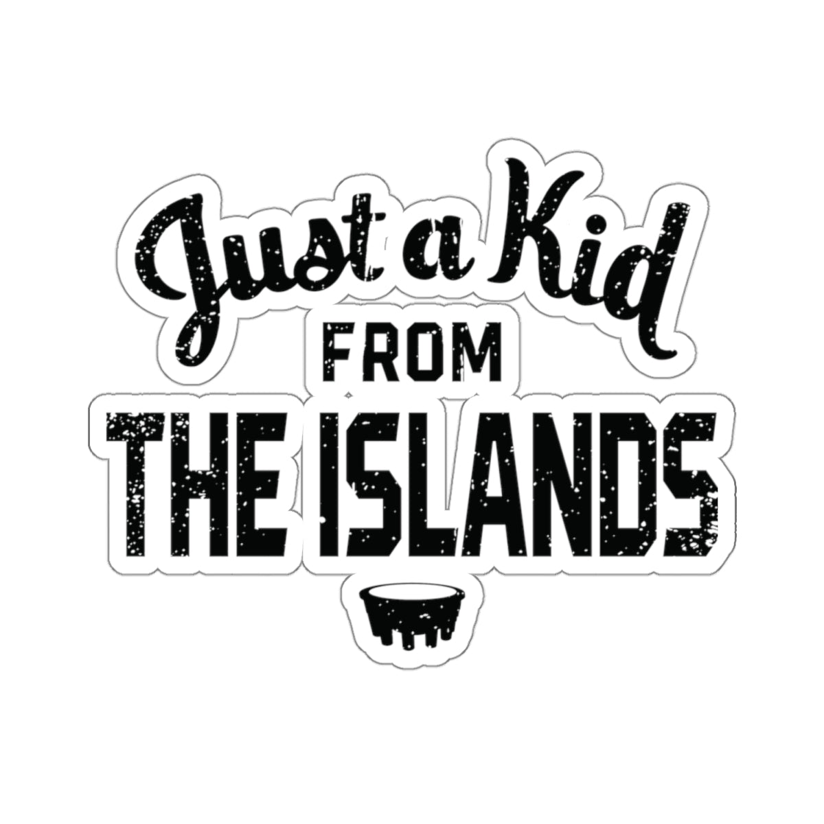 JUST A KID Kiss-Cut Stickers