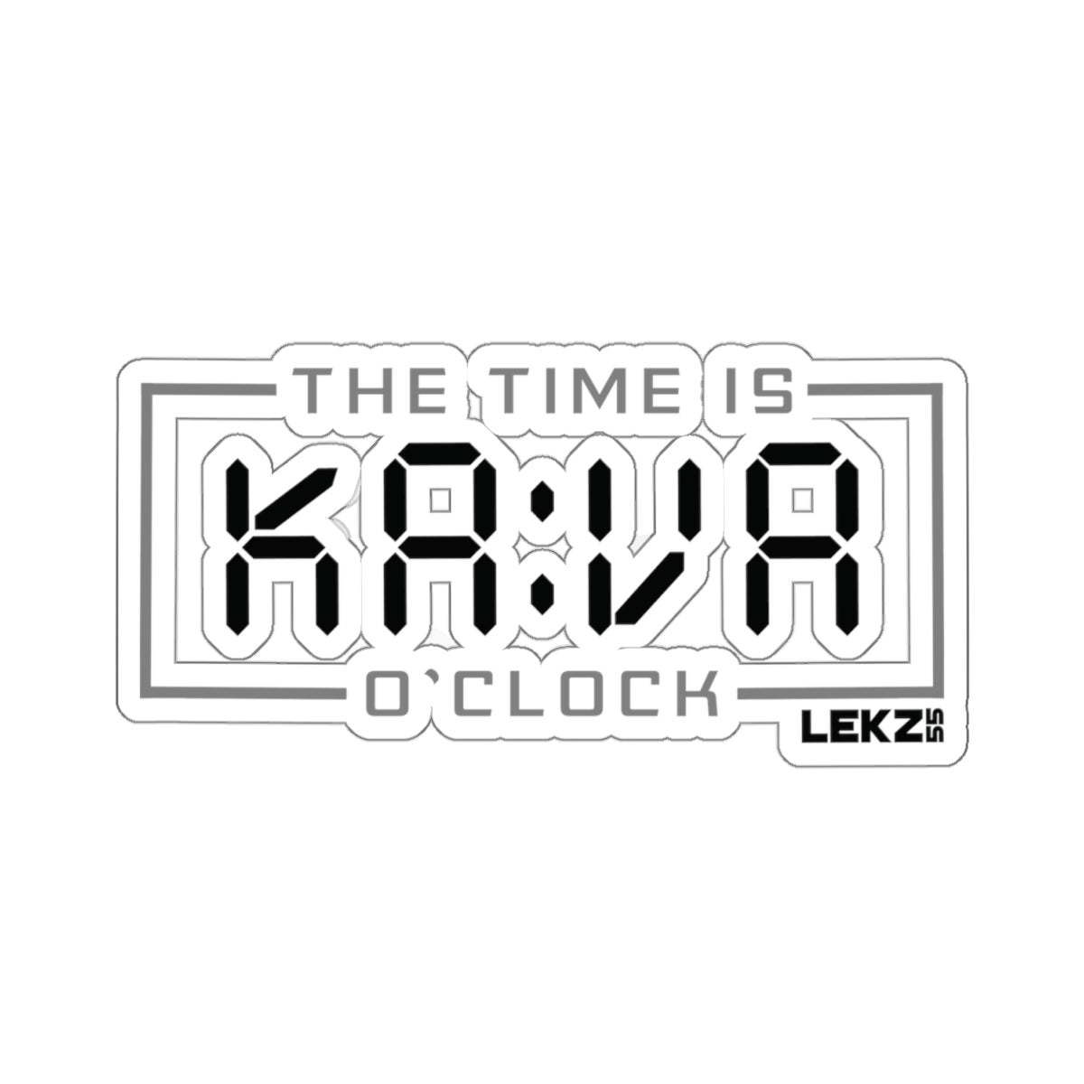 KAVA OCLOCK Kiss-Cut Stickers
