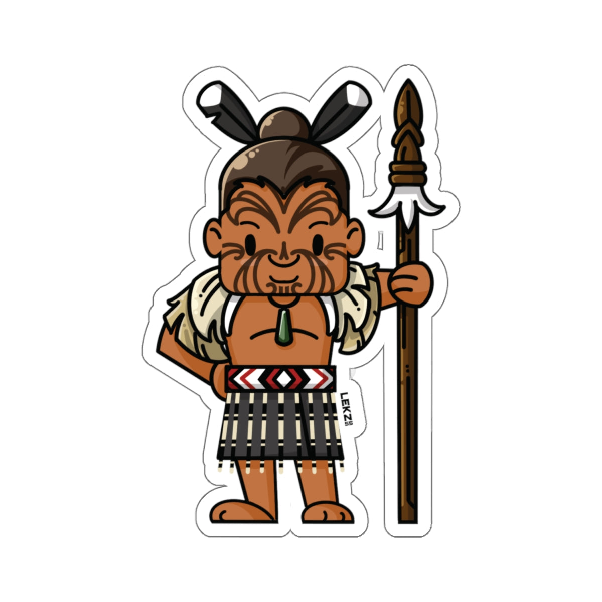 MĀORI Boy Kiss-Cut Stickers