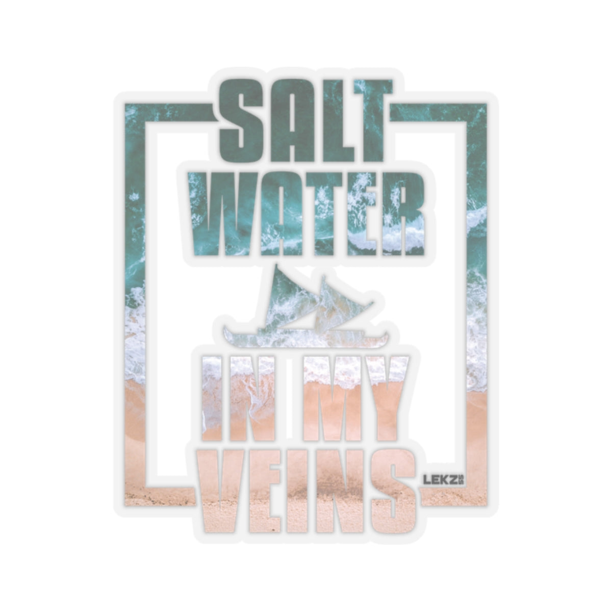 SALT WATER VEINS Kiss-Cut Stickers