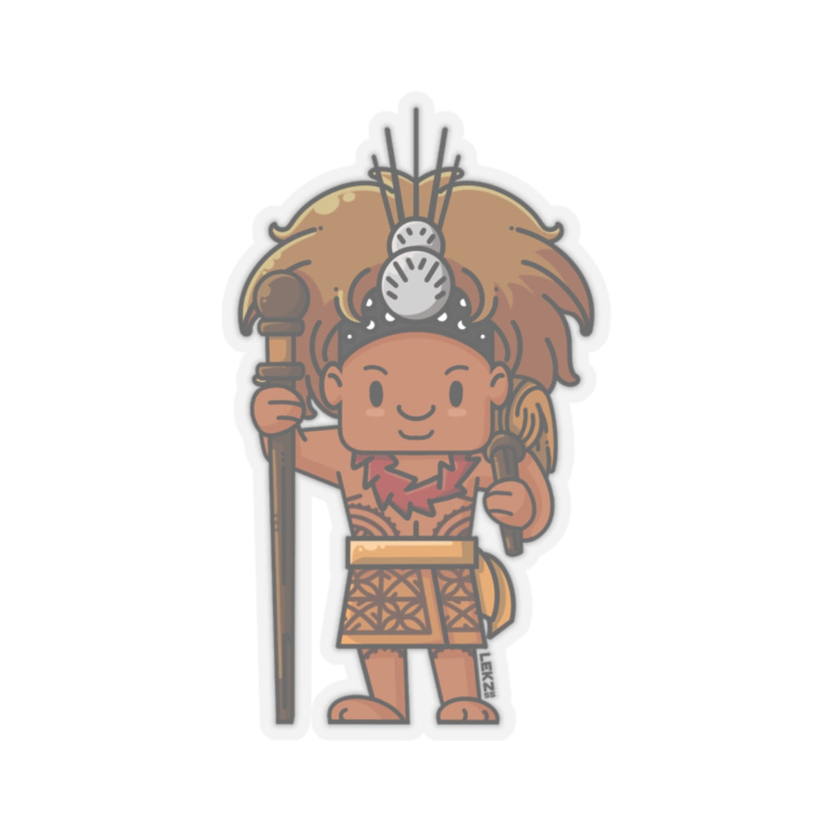 SAMOA Boy Samoa Kiss-Cut Stickers