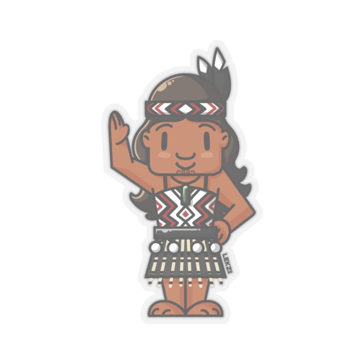 MĀORI Girl Kiss-Cut Stickers