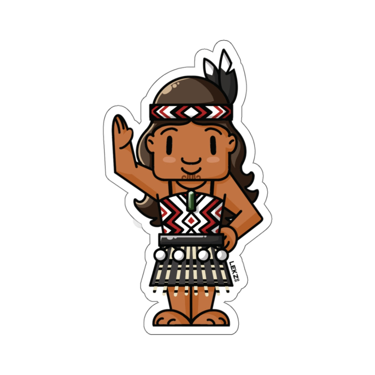 MĀORI Girl Kiss-Cut Stickers