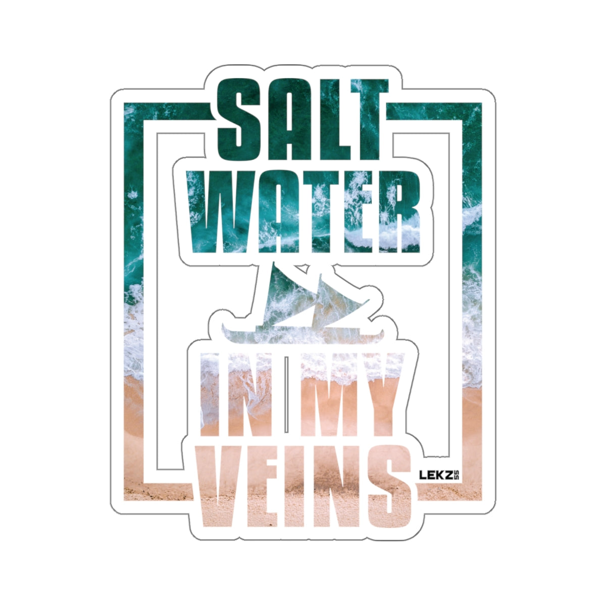 SALT WATER VEINS Kiss-Cut Stickers