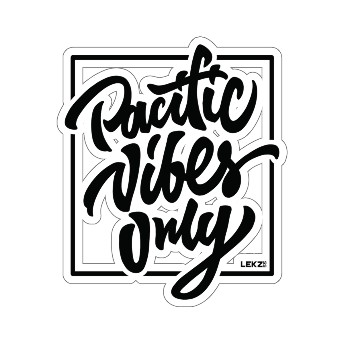 PACIFIC VIBES ONLY Kiss-Cut Stickers