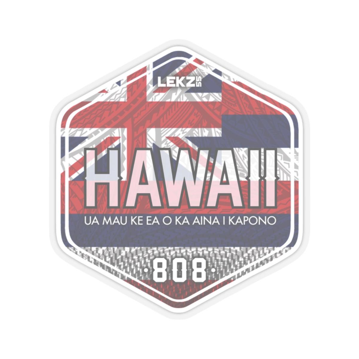 FLAG BADGE Hawaii Kiss-Cut Stickers