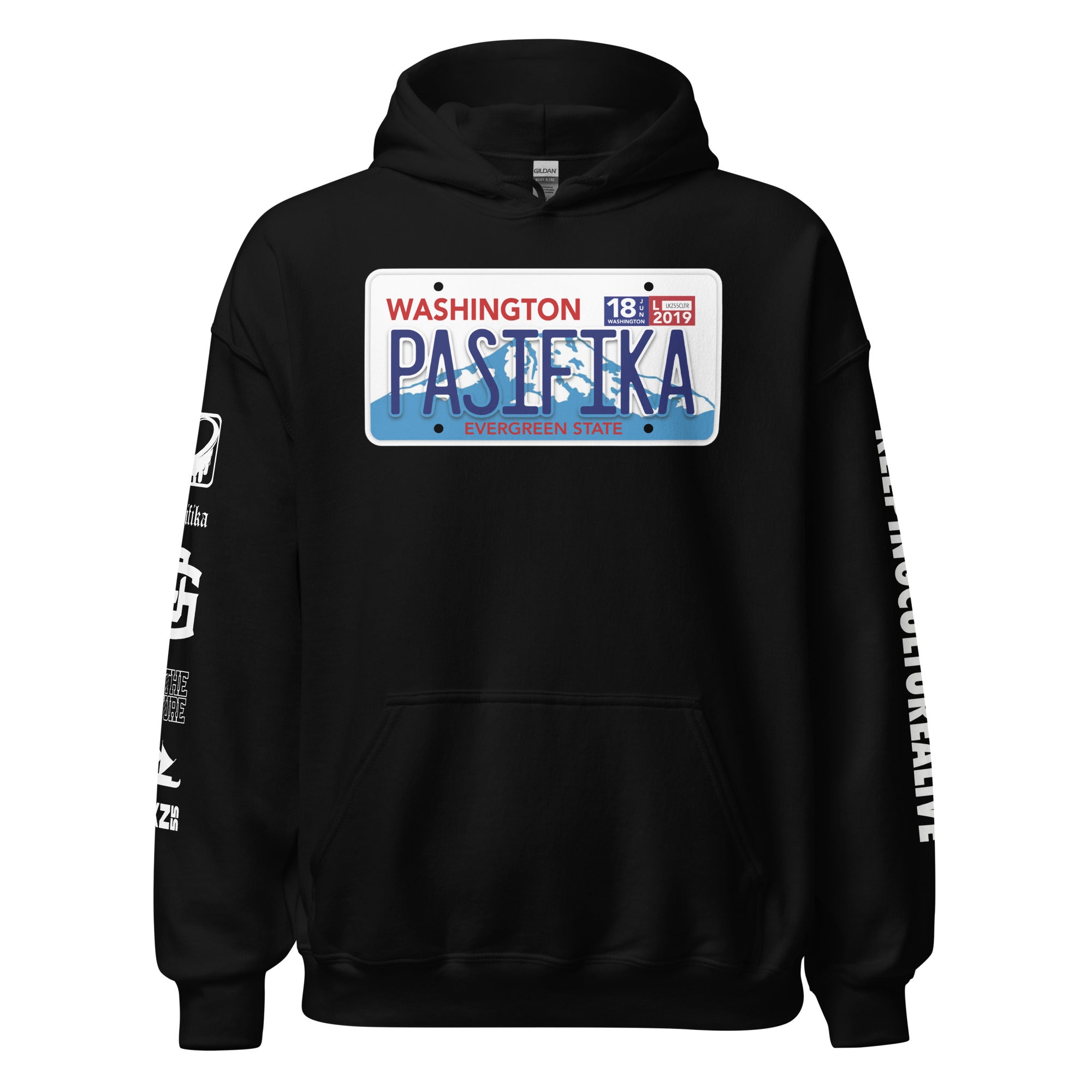 LICENSE PLATE WASHINGTON Unisex Hoodie