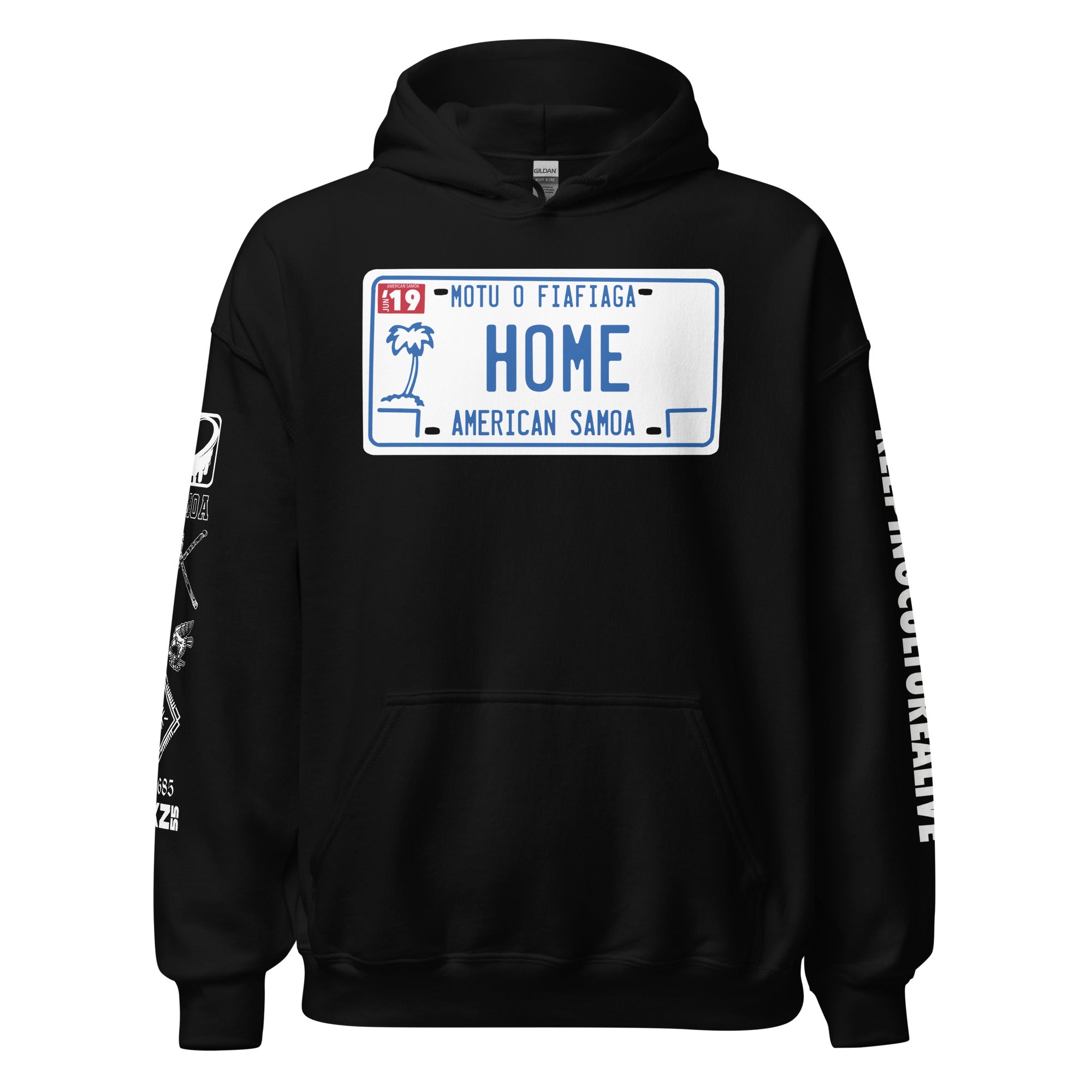 LICENSE PLATE AMSAMOA Unisex Hoodie