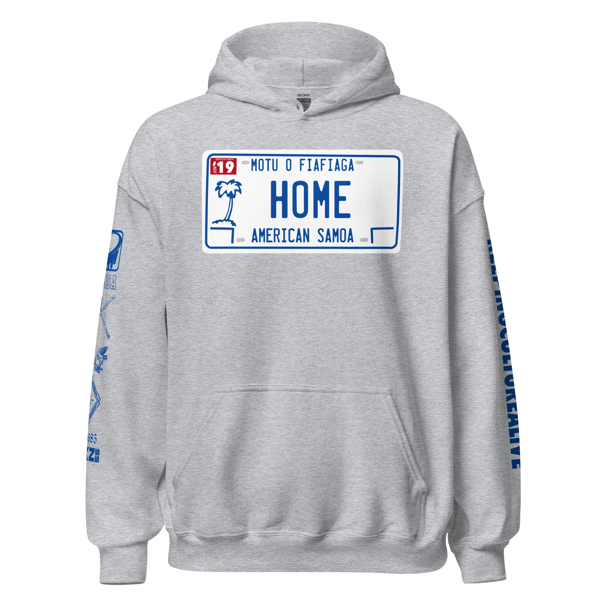 LICENSE PLATE AMSAMOA Unisex Hoodie