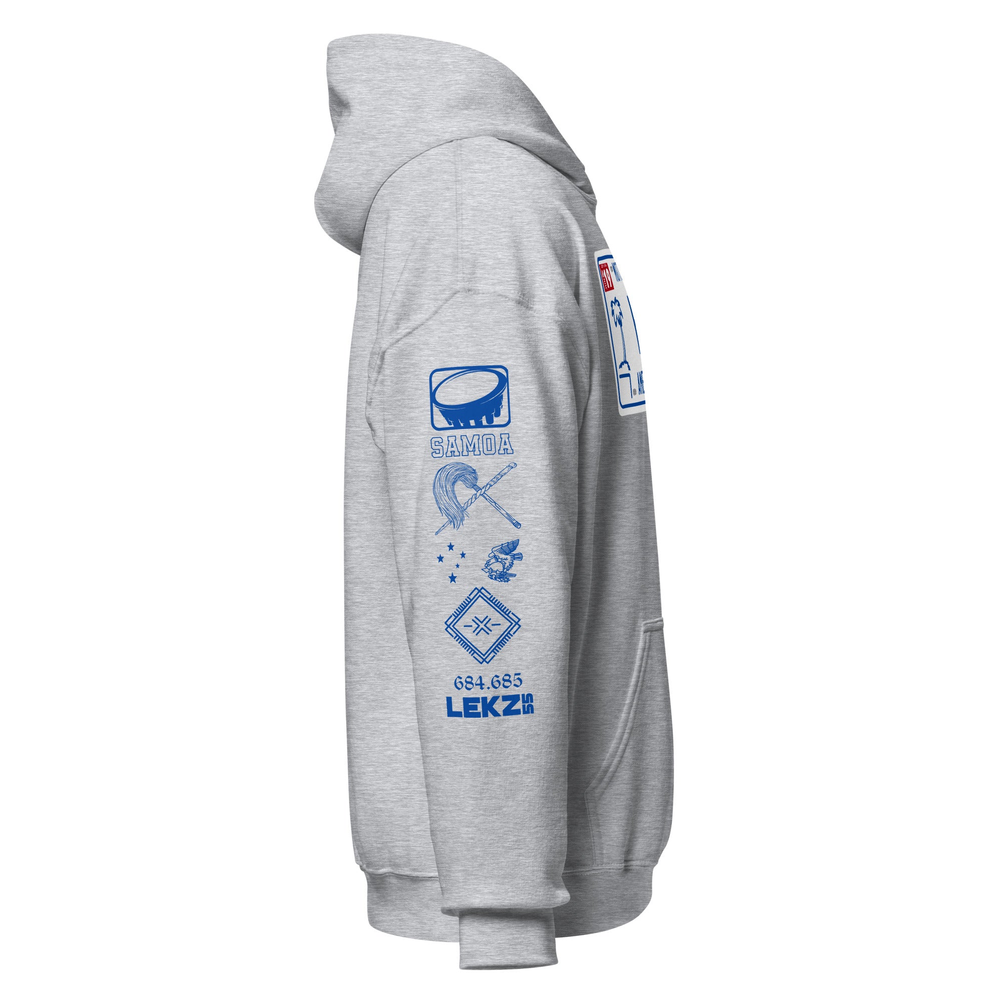 LICENSE PLATE AMSAMOA Unisex Hoodie