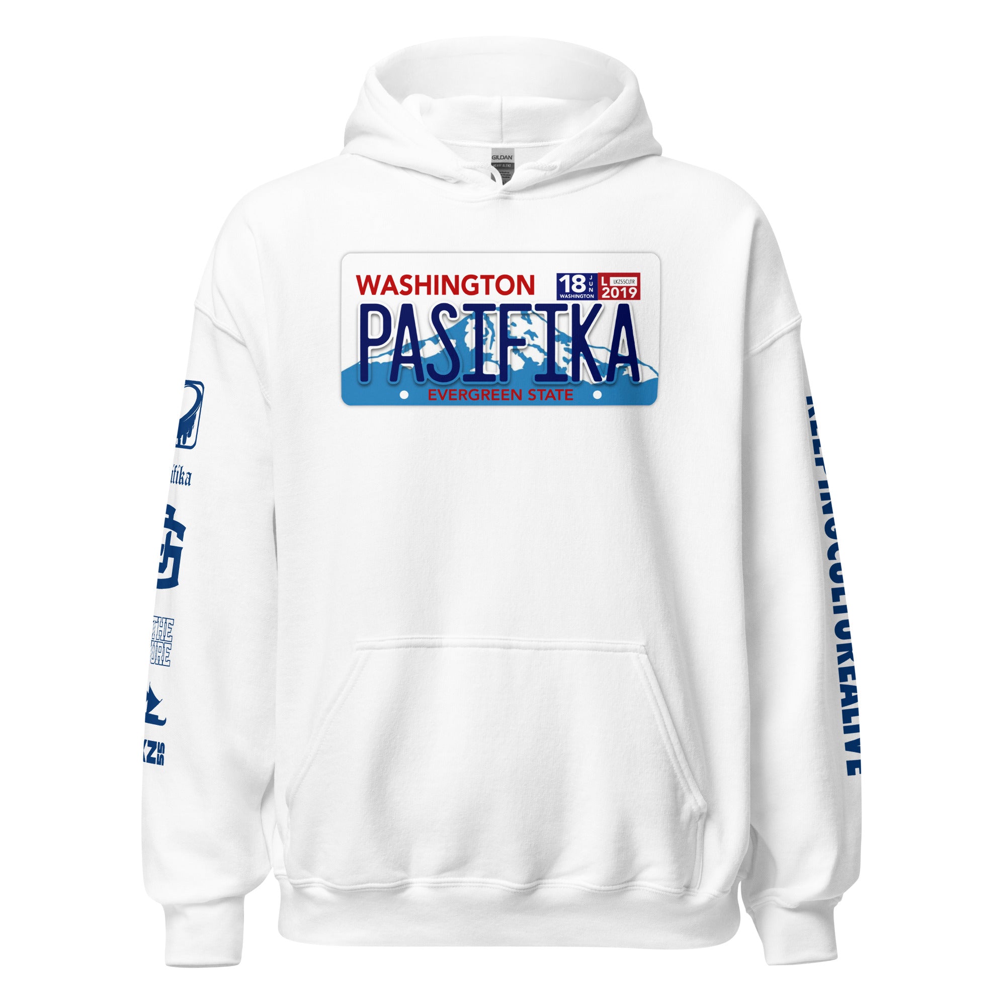 LICENSE PLATE WASHINGTON Unisex Hoodie