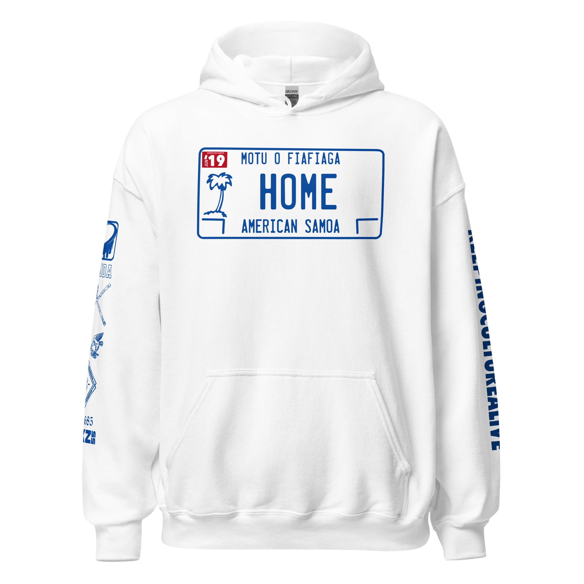 LICENSE PLATE AMSAMOA Unisex Hoodie
