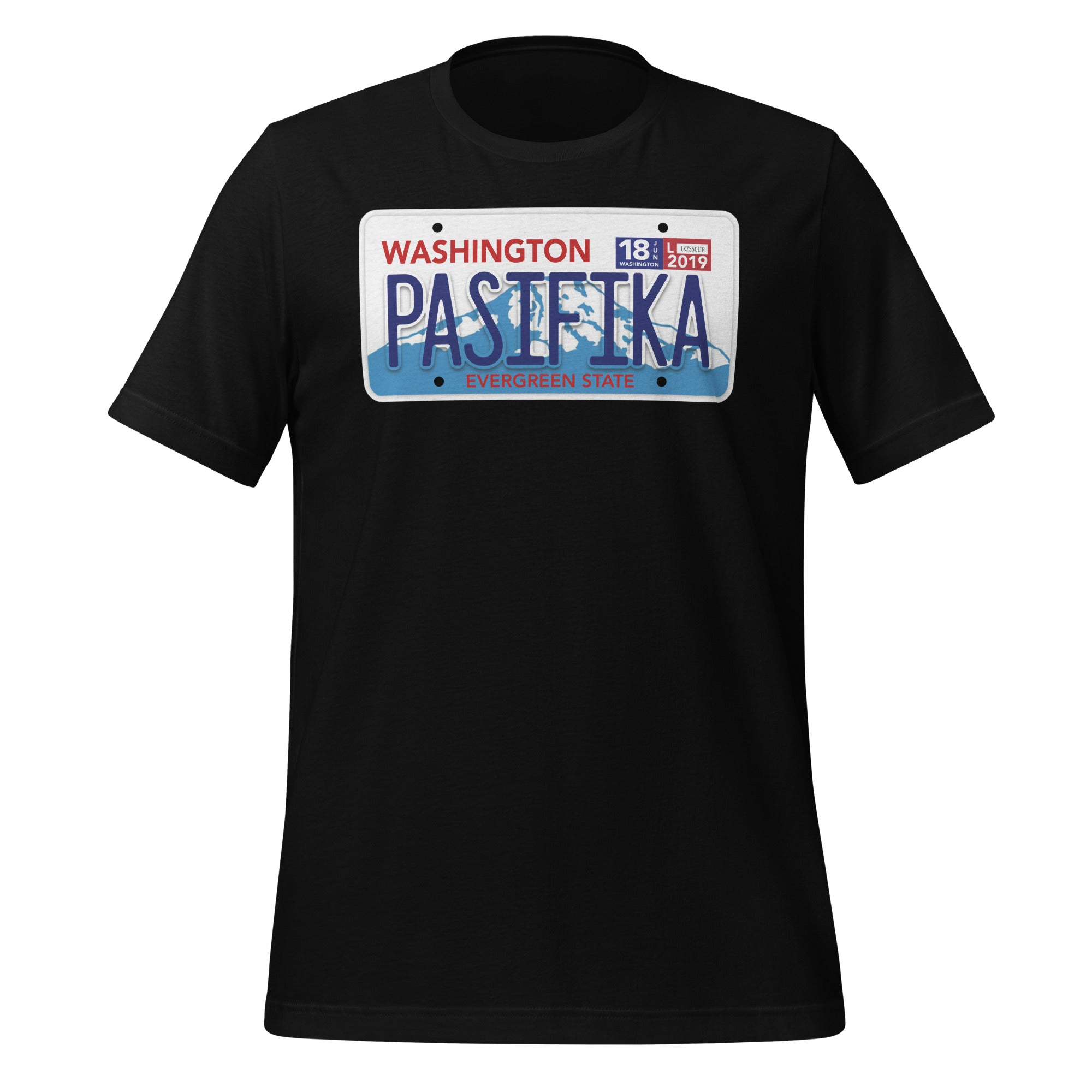LICENSE PLATE WASHINGTON Unisex t-shirt