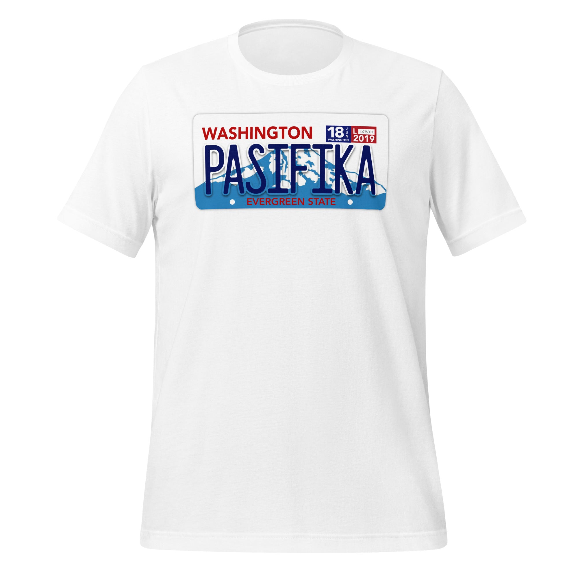 LICENSE PLATE WASHINGTON Unisex t-shirt