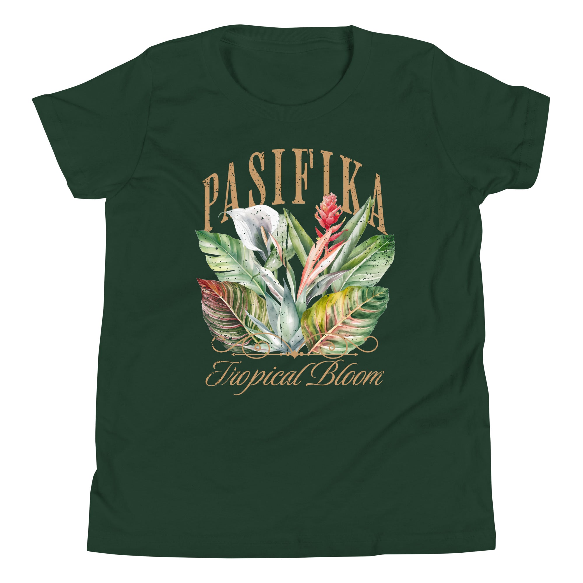 TROPICAL BLOOM Youth Short Sleeve T-Shirt
